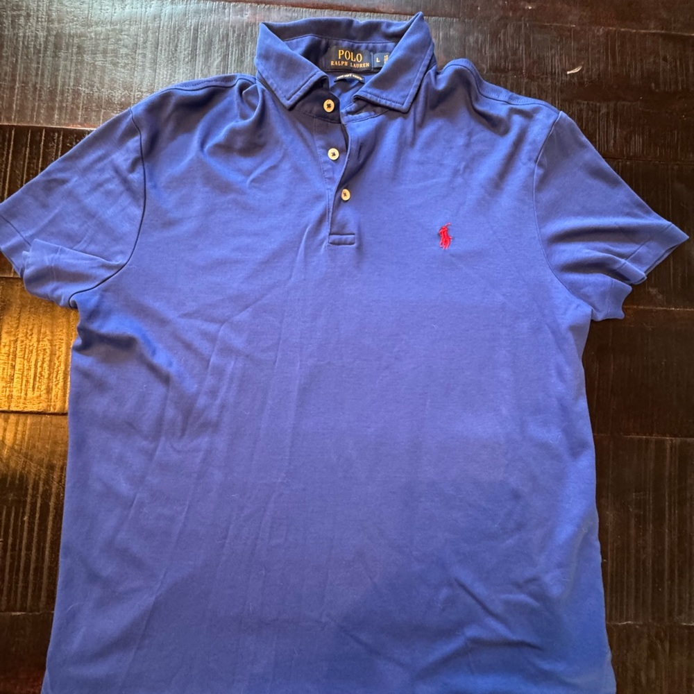 Ralph Lauren Polo Shirt in Royal Blue with Red Logo